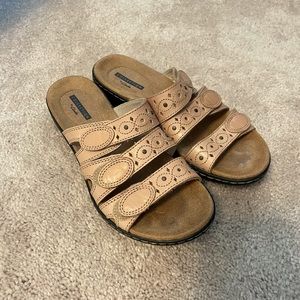 BRAND NEW Collection by Clarks Tan Strap Sandals!
